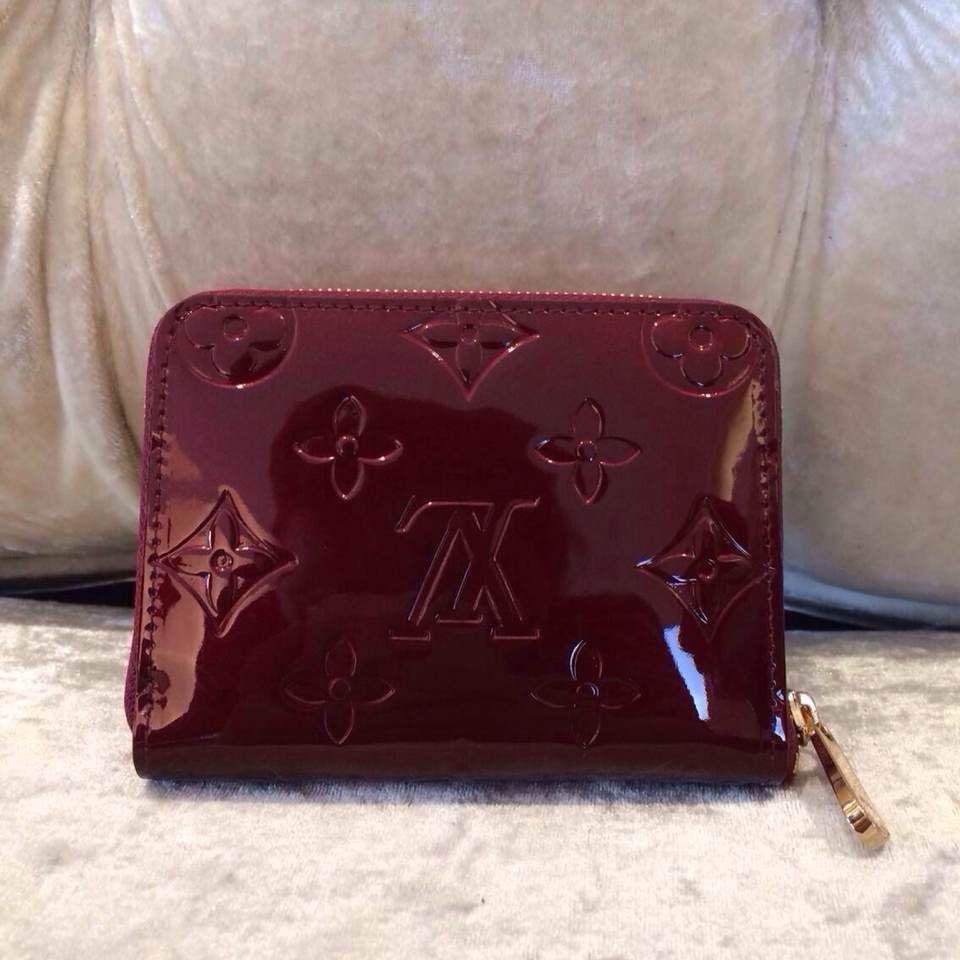 Louis Vuitton 路易威登短款 漆皮皮夾女款 M90508