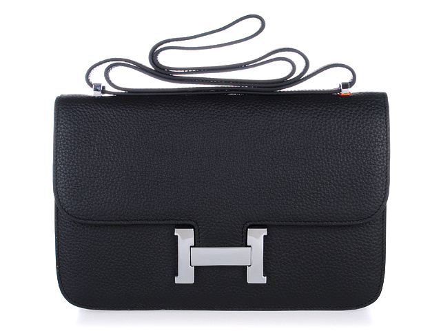 H85909-黑色  HERMES/愛馬仕經典金屬H扣背包 單肩/斜挎包兩用 (潮女必備)