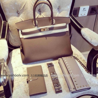 超級名媛 Hermes Togo皮 birkin35CM大象灰 西歐出產原廠進口牛皮 海關暢通無阻