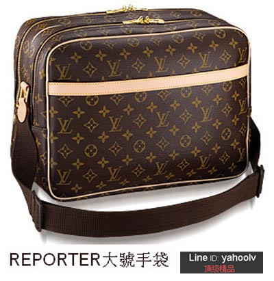 lv monogram m45252 Reporter 雙拉鍊大記者包