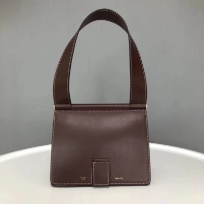 Celine Tab bag 2018主推爆款 方正硬朗的骨架簡潔復古的線條側邊是優雅的風琴包設計散發出上世紀的摩登復古氣質 手提斜挎尺寸：25*20*13CM