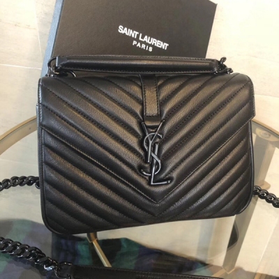 YSL Yves Saint laurent聖羅蘭 尺寸：24cm、型號487213 saint laurent 最新版本山羊皮到貨 各個細節力求做到完美.實物會讓你很滿意.