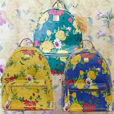 MCM包包 > MCM 春夏新款 Paradiso花卉系列限量雙肩包