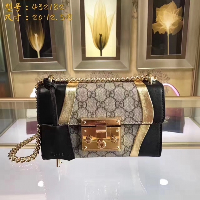 【原單配全套包裝】 【GUCCI-古奇】十年打造專業GUCCI   市場頂級獨家控貨，專櫃品質  採用進口牛皮，原廠五金！精緻做工。獨家實物拍照品質如圖可見 。款號：432182。尺寸：20*12.5*8