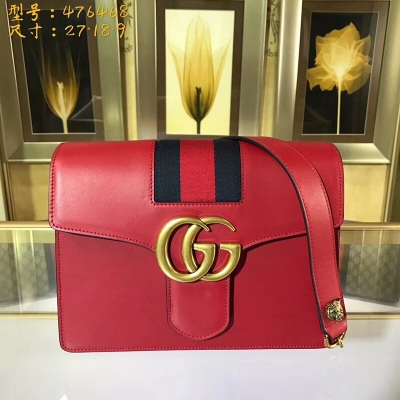 【GUCCI-古馳】 十年打造專業GUCCI 市場頂級獨家控貨， 專櫃品質 採用進口牛皮，原廠五金！精緻做工。 獨家實物拍照 品質如圖可見 。款號：476468。尺寸：27*18*9