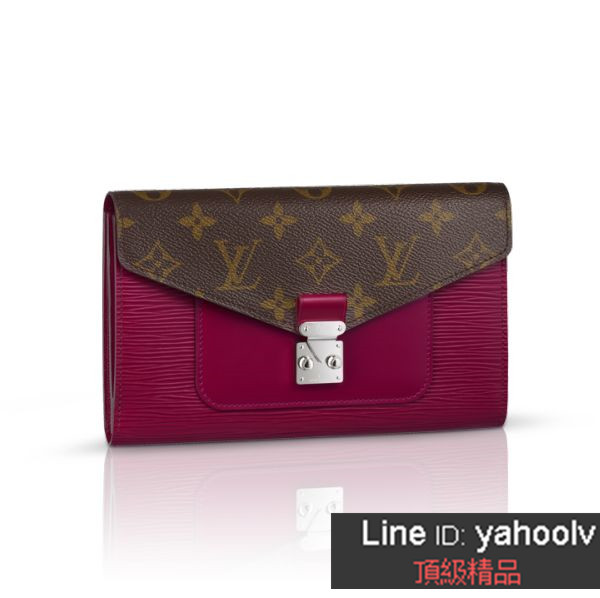 lv Marie Rose Wallet MONOGRAM M60507 紫紅色