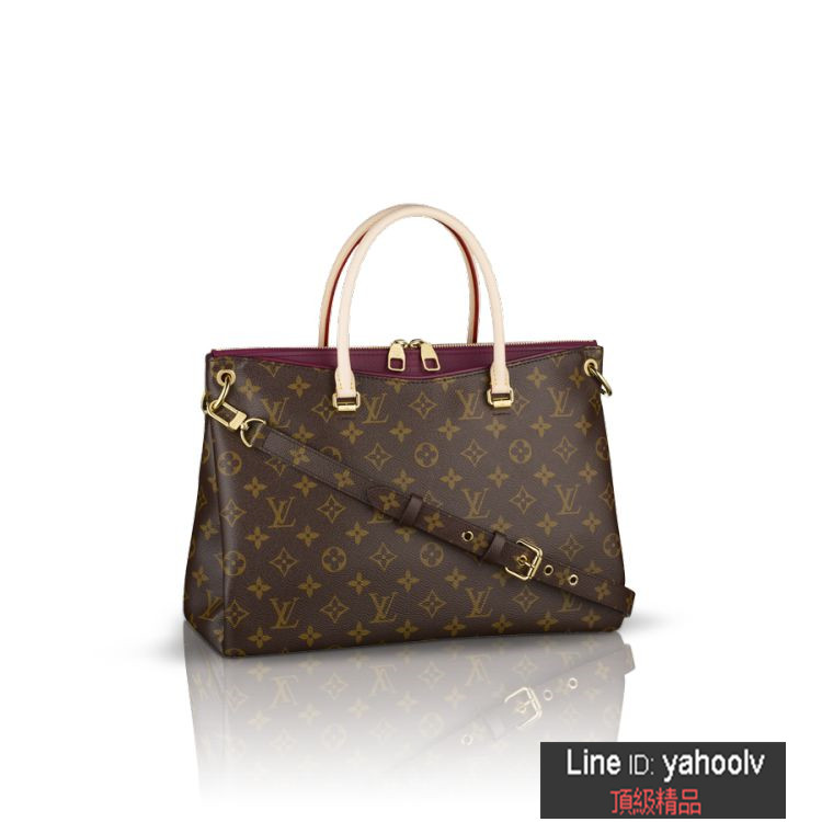 LV Pallas-包包-MONOGRAM-M40906紫紅色