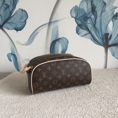 LV路易威登 最高版本 Louis Vuitton 經典娜紮同款老花洗漱包 化妝包 M47528，28*16*13cm