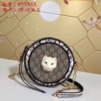 【GUCCI-古馳】 十年打造專業GUCCI 市場頂級獨家控貨，專櫃品質 採用進口牛皮，原廠五金！精緻做工。 獨家實物拍照 品質如圖可見 。款號：499823尺寸：18*18*4.5