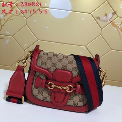 【Gucci 古馳】Gucci新款。唐嫣同款火熱來襲， 原單，實物實拍！型號: 384821。尺寸：寬20*高15.5*側寬5