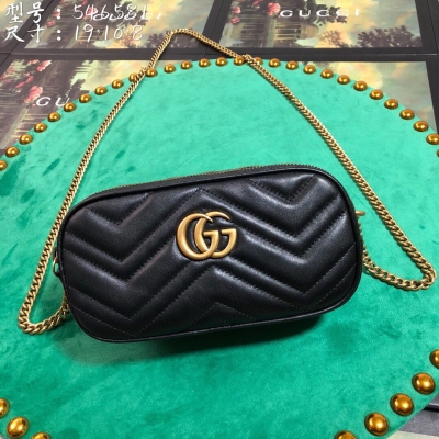 【Gucci古馳】Gucci 新款。市場頂級獨家控貨，專櫃品質 採用進口牛皮，原廠五金！精緻做工。 獨家實物拍照 品質如圖可見 。款號: 546581。尺寸：寬19*高10*側寬8