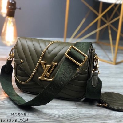 Louis Vuitton LV路易威登 頂級原單 新款 M56461 黑色 Multi Pochette New Wave手袋 尺寸:21×13×6.5CM