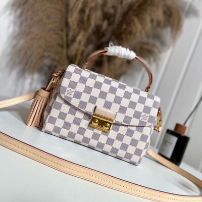 LOUIS VUITTON LV路易威登 頂級原單 (配全套正品包裝=密封包裝+飛機盒+折疊盒+手提禮品袋+官網二維碼貼紙) N53000 CROISETTE 手袋 此款體積小巧而時髦休閒的Croisette手袋具有精緻細