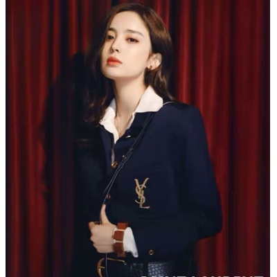 Yves Saint laurent YSL聖羅蘭 SLP 2020年春夏新款刺繡logo男女單排扣夾克襯衣外套，帥氣十足，裡面搭配個襯衣，超級有特色額 碼數36 38 40