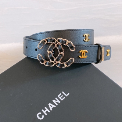 Chanel香奈兒 小香2022 早春新款 小牛皮 CC渡淺金色金屬 鏈條五金 3.0mm精品 精緻優雅