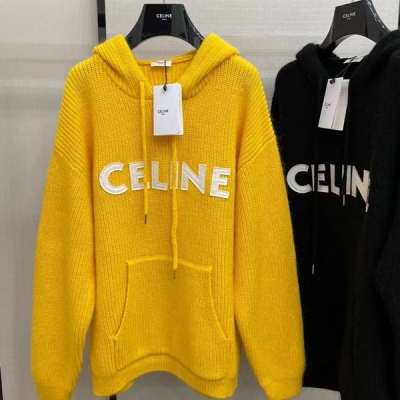 Celine 瑟琳 2021fw 秋冬Angora Rabbit兔毛混紡針織帽衫 頂級紗線超長拉毛 拿到手絕對驚喜的高品質！蓋pp的長度時髦百搭 非常減齡 寬鬆os版型自帶慵懶感 SML8853