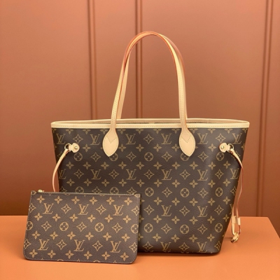 LV路易威登 特級MB晶片版原廠皮 NEVERFULL 中號手袋 型號：M40995 材料：A級全鋼五金，進口原廠面料 尺寸：31x28x14CM